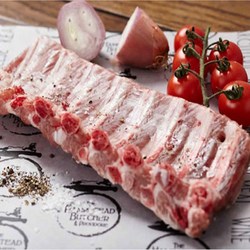 [행복미트] 돼지 등갈비 수입산 살이 두꺼운 최고의 로인립 구이용 찜용 2kg+2kg 총 4kg [당일발송], 2kg, 2개
