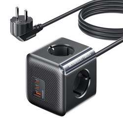 Toocki GaN PPS 3포트 2C1A 초고속 충전 4구 4000W 고용량 큐브 멀티탭