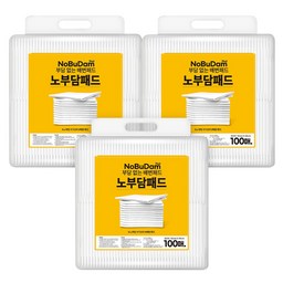 강아지 노부담 절약형 무형광 배변패드 무향, 100개입, 3개