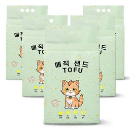 메디펫 매직 응고형 고양이 두부모래 가는입자, 10L, 5개, 녹차향 · 5개 · 10L