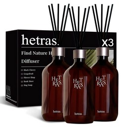 헤트라스 프리미엄 대용량 디퓨저 3개 세트 - 집안의 향기를 책임질 완벽한 선택!