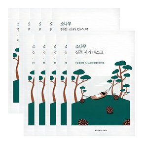 라운드랩 소나무 진정 시카 마스크, 1개입, 10개