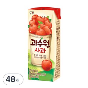 남양과수원 사과주스, 190ml, 48개