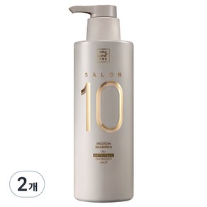 미쟝센 살롱 10 단백질 샴푸 극손상 모발용 플라워향, 500ml, 2개