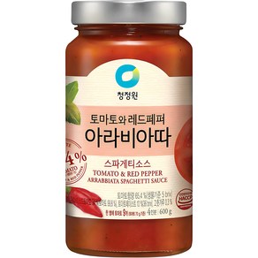 청정원 아라비아따 스파게티 소스, 1개, 600g