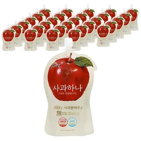 산지애 사과하나 원액주스, 120ml, 30개