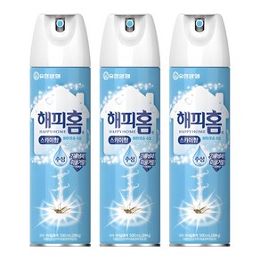 해피홈 에어로솔 수성 모기퇴치제 스카이향, 500ml, 3개