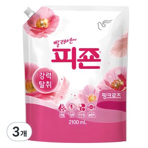 피죤 강력탈취 레귤러 섬유유연제 핑크로즈 리필