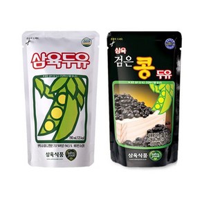 삼육두유 파우치+검은콩 파우치 세트, 80개, 190ml