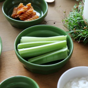 도호 디마인 원형찬기 중, 올리브그린, 1개