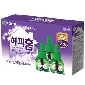 유한양행 해피홈 리퀴드 리필 45일, 45ml, 3개