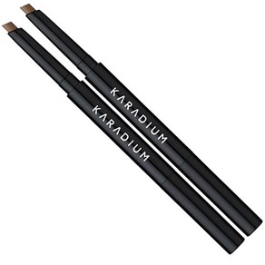 카라디움 플랫 아이브로우 오토펜슬 0.3 g, 3호 리얼브라운, 2개