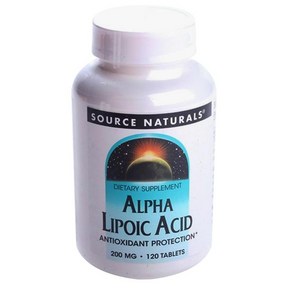 소스내츄럴스 알파리포산 200mg 글루텐 프리 무설탕 타블렛, 120개입, 1개, 120정