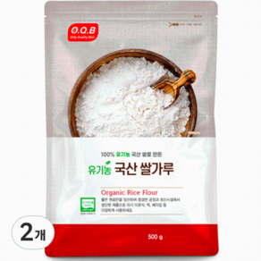 오큐비 유기농 국산 쌀가루, 2개, 500g