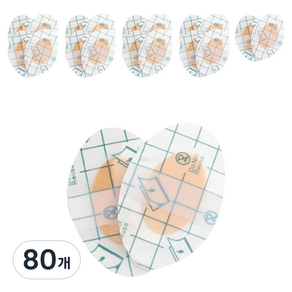 큐지오 물집방지밴드 쿠션, 80개, 4.5x6.8cm