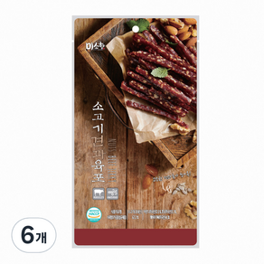 미소향 소고기 견과육포, 80g, 6개