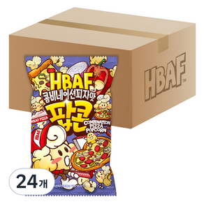바프 콤비네이션 피자맛 팝콘, 55g, 24개