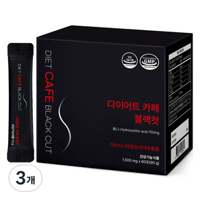 올바른건강식품 다이어트 카페 블랙컷, 90g, 3개