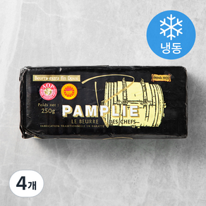 펑플리 무염버터 브릭 (냉동), 250g, 4개