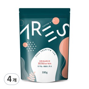 아레스 유기농 히비스커스 허브차, 100g, 1개입, 4개