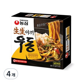 농심 생생야끼 우동 데리야끼맛 251g, 4개