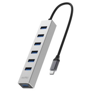 엑토 C타입 USB 3.2 Gen1 무전원 7포트 멀티허브 HUB-56, 혼합색상