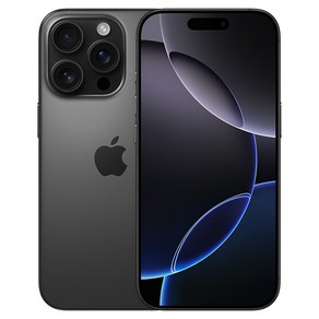 Apple 정품 아이폰 16 Po 자급제, 블랙 티타늄, 512GB