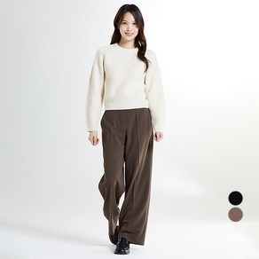 [24FW 신상]스파오 여성용 데일리지 풀밴딩 스트레치 와이드 팬츠 SPTAE49W01