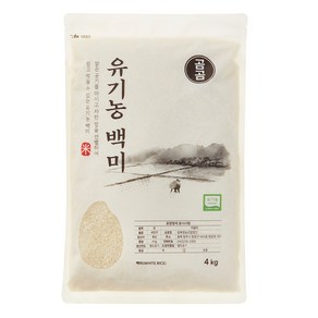 유기농 백미 4kg 2024년산 (상온)