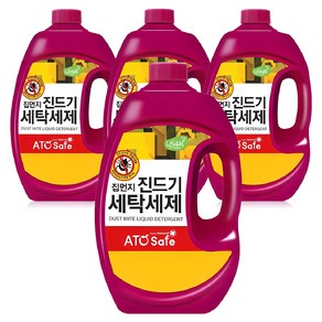 아토세이프 드럼겸용 집먼지진드기 세탁세제 본품, 2.5L, 4개