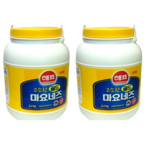 [해표] 고소한 골드마요네즈, 3.2kg, 2개