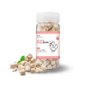 로라펫 소동물 닭 가슴살 큐브 트릿, 45g, 1개