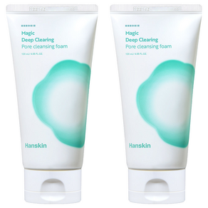 한스킨 매직 딥 클리어링 모공 클렌징 폼, 120ml, 2개