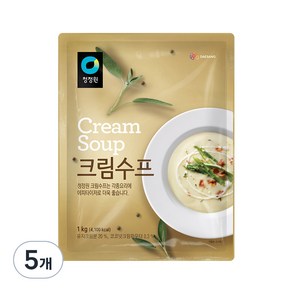 청정원 크림수프, 1kg, 5개