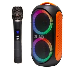 JLAB 캠프박스 휴대용 블루투스 스피커 + 무선 핸드마이크, JP-120BL(스피커), JP-120BL-M(마이크)