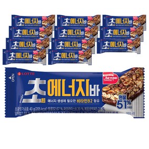 롯데웰푸드 초 에너지바, 40g, 12개