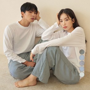 [2pack] 도씨 실크핏 클린 커플 잠옷 바지 D-3652