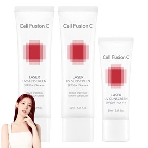 셀퓨전씨 레이저 유브이 썬스크린 50ml x 2p + 20ml 세트 SPF50+ PA++++