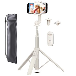 셀루미 155cm 롱레인지 무선 블루투스 올인원 삼각대 셀카봉, SEL-GT1550M(바닐라브론즈), 1개