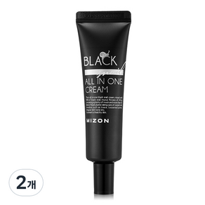 미즈온 블랙 스네일 올인원 크림 튜브, 35ml, 2개