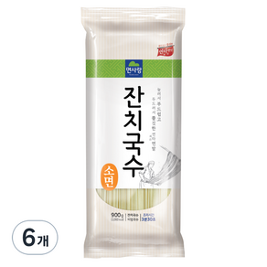 면사랑 잔치국수 소면, 900g, 6개