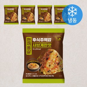 한끼통살 후식주먹밥 샤브계란맛 5개입 (냉동), 500g, 1개