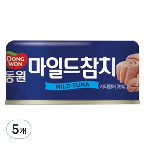 동원 마일드참치, 150g, 5개