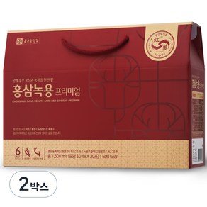 종근당건강 홍삼녹용 프리미엄, 30회분, 1.5L, 2박스