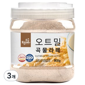 토종마을 오트밀 곡물라떼분말, 800g, 1개입, 3개