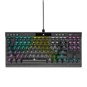 커세어 K70 RGB TKL OPX 텐키리스 광적축 게이밍 기계식 유선 키보드, 블랙, RGP0130, 적축