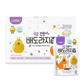 루솔 진한 배도라지즙, 100ml, 20개