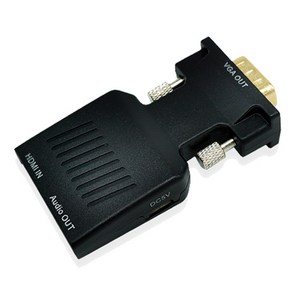 애니포트 HDMI to VGA 컨버터 오디오 지원 젠더타입