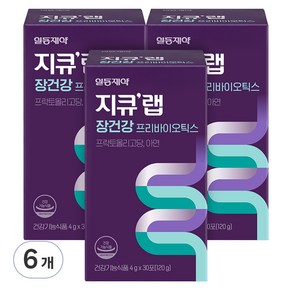 지큐랩 장건강 프리바이오틱스 30p, 120g, 6개