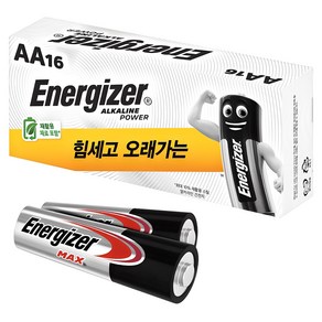 에너자이저 알카라인 AA 건전지, 18개입, 1개